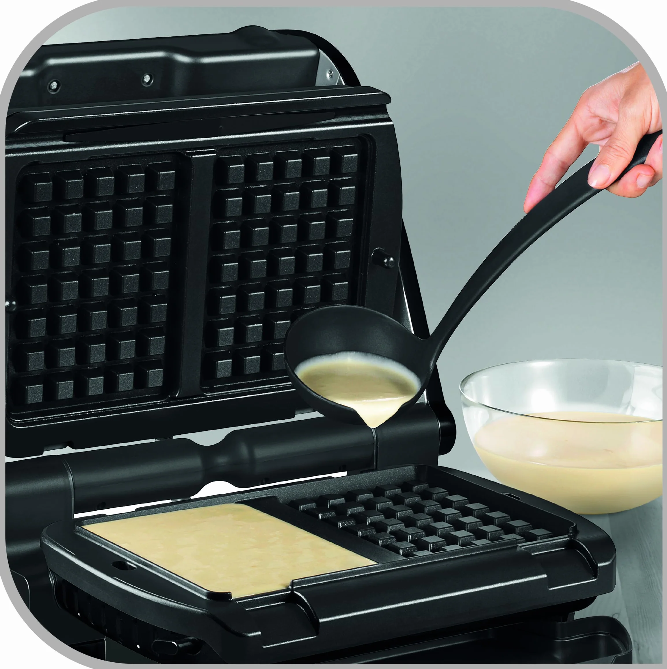 Tefal XA7248 OptiGrill Plaque gaufrée Noir
