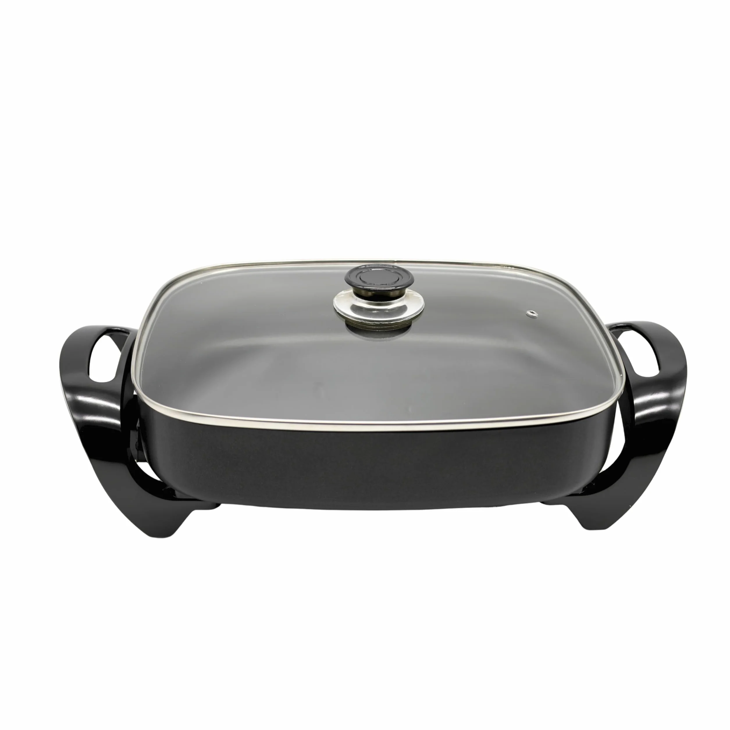 Shov Poêle MG-3040 - Poêle électrique multifonctionnelle - Poêle à pizza - Poêle à pizza - Poêle de fête Ø 30 x 40 cm
