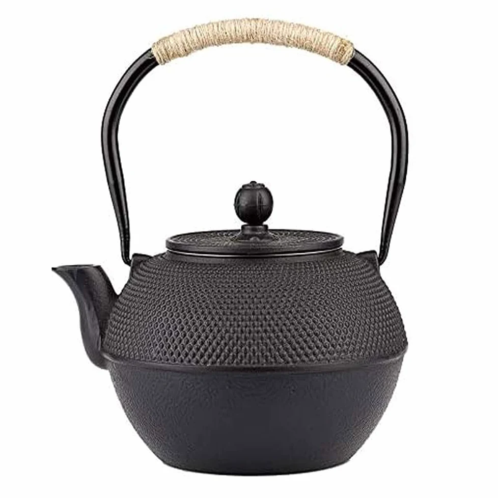 Grande théière en fonte avec infuseur en acier inoxydable pour thé en vrac 1200 ml