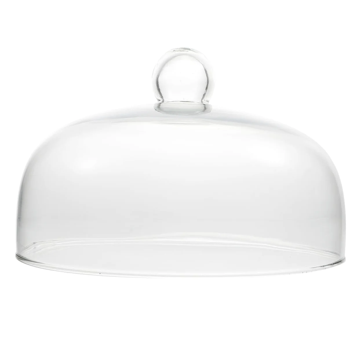 UPKOCH Cloche en verre transparent pour gâteaux, fruits, fromage, 23 cm