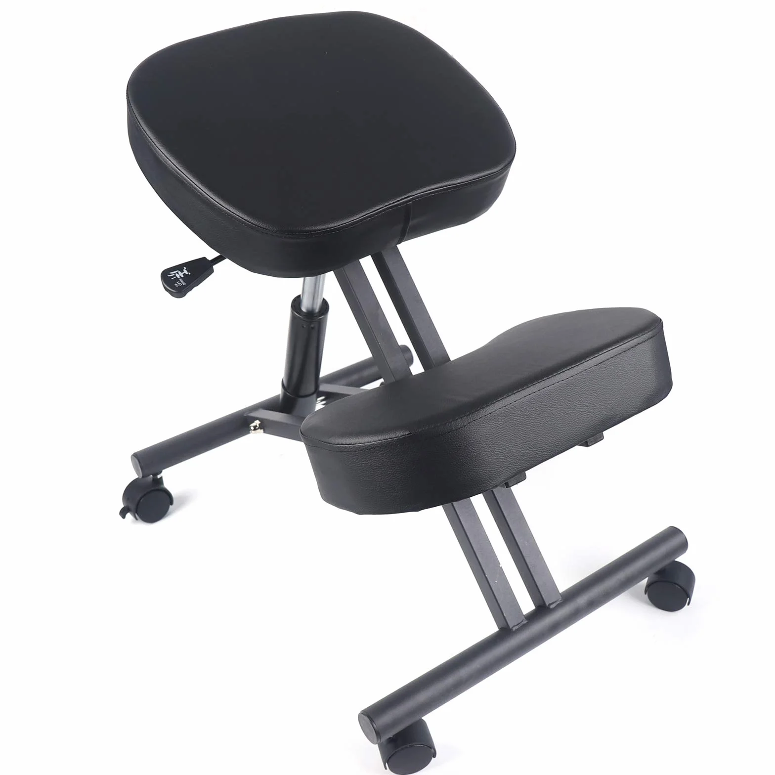 Chaise genoux avec roulettes - Ergonomique - Pour ordinateur - Tabouret de santé - Hauteur réglable de 50 à 60 cm - Orthopédique - Pour soutenir vos genoux et tibias