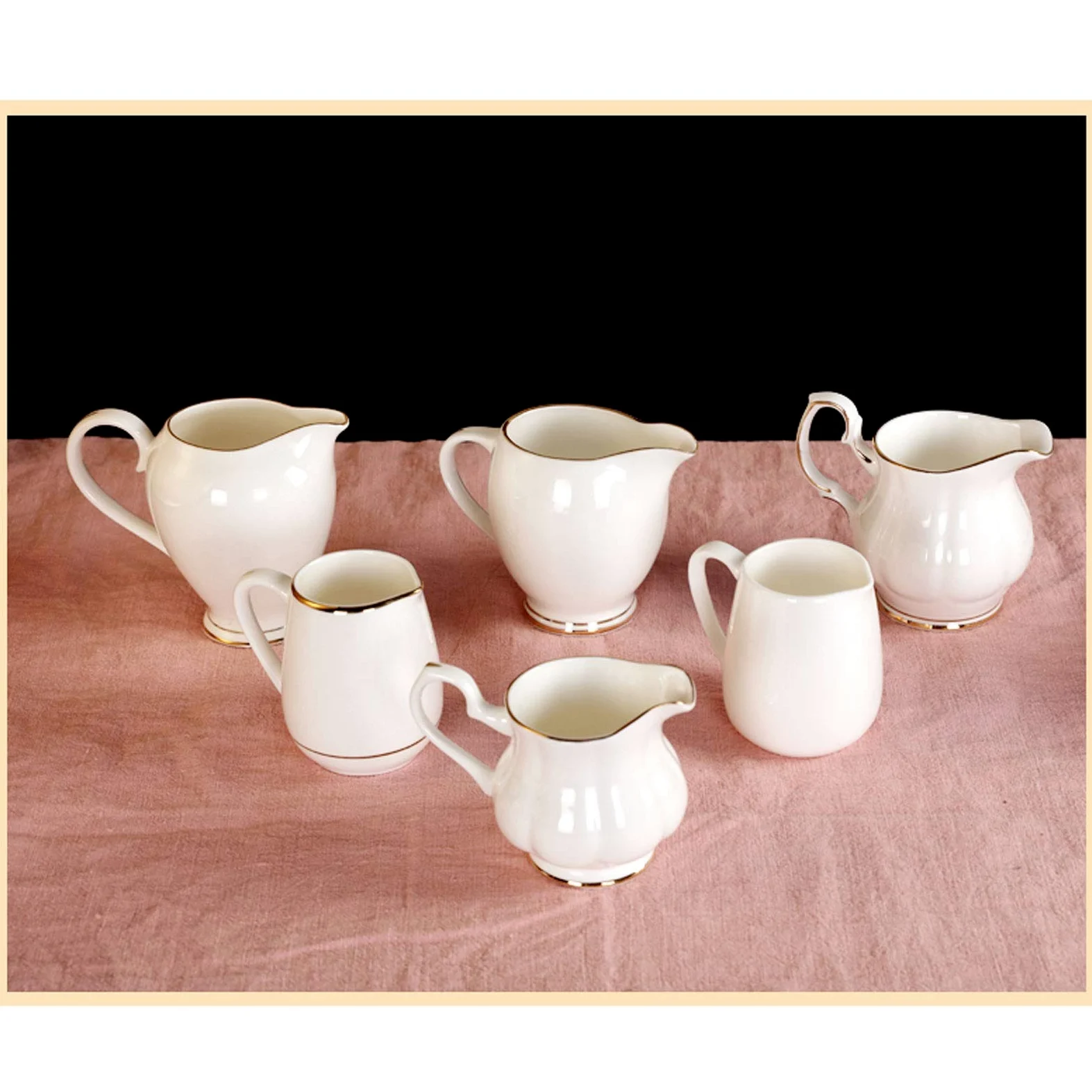 MRKU Pot à Lait, saucière, Tasse à Eau, pichet, Distributeur de crème et de café, sucrier, en céramique avec Anse, Style autrichien, pour Restaurant.