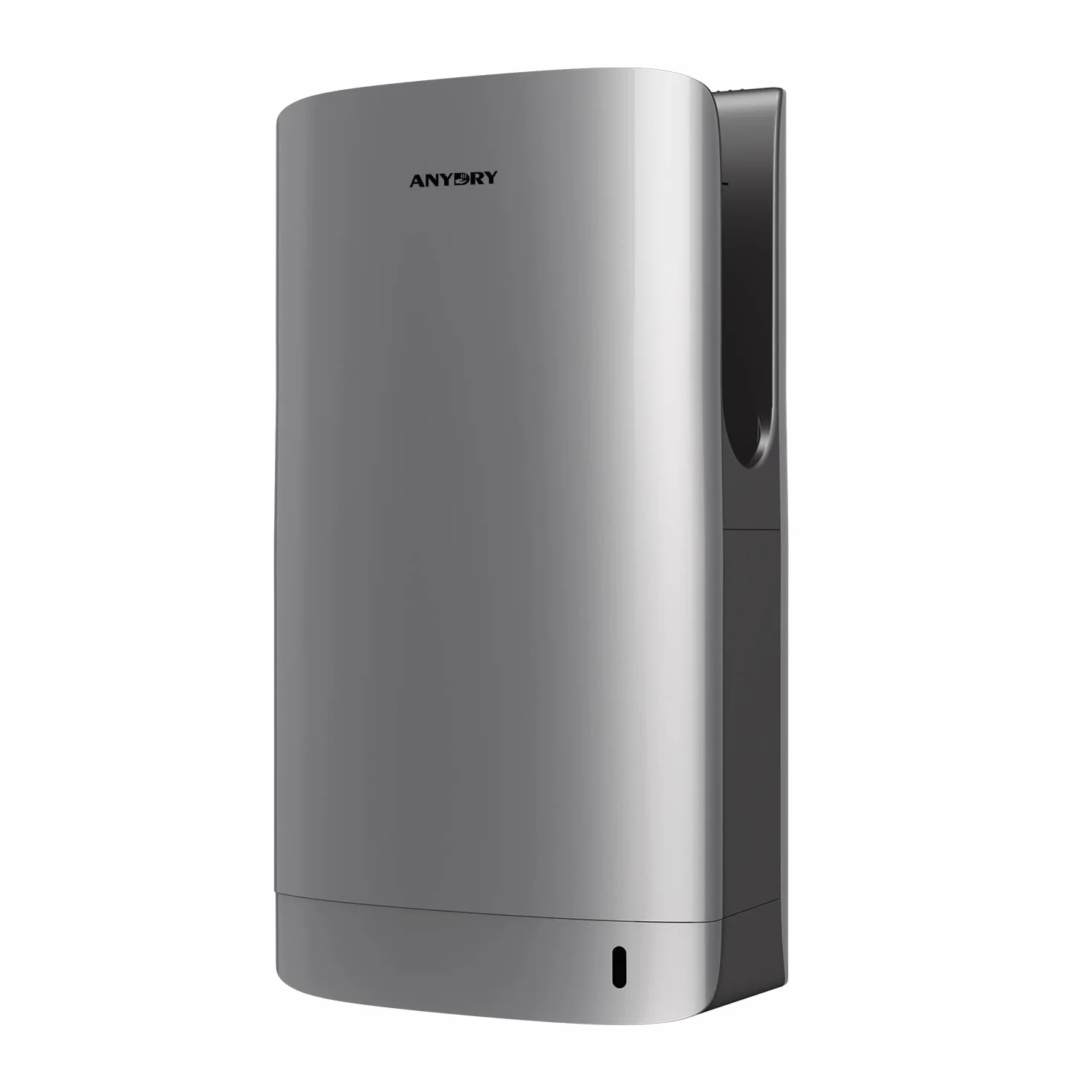 anydry 2065 sèche-Mains, sèche-Mains électrique Commercial, sèche-Mains Professionnel, Super Puissant, 7-10 Secondes de Temps de séchage, 1400-1750 Watts (Argenté)
