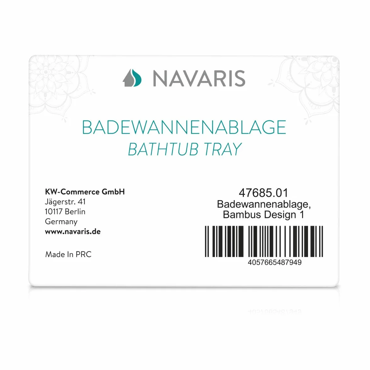 Navaris Pont de Baignoire Bambou - Plateau de Bain Extensible 70-104 cm avec Support Rangement Tablette Livre téléphone Verre de vin Bougie