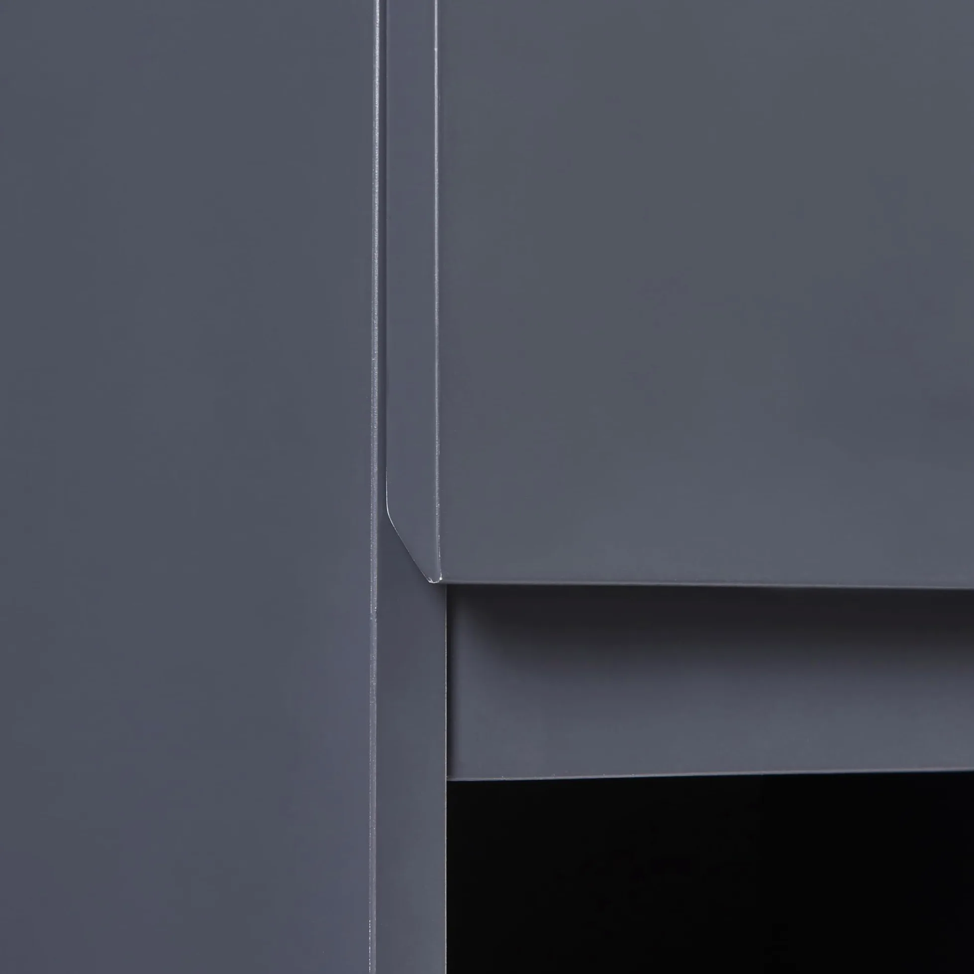 [en.casa] Armoire Murale de Salle de Bain avec Porte et Compartiment Ouvert Meuble de Rangement Stockage pour Buanderie Entrée Chambre Cuisine MDF 60 x 30 x 30 cm Gris