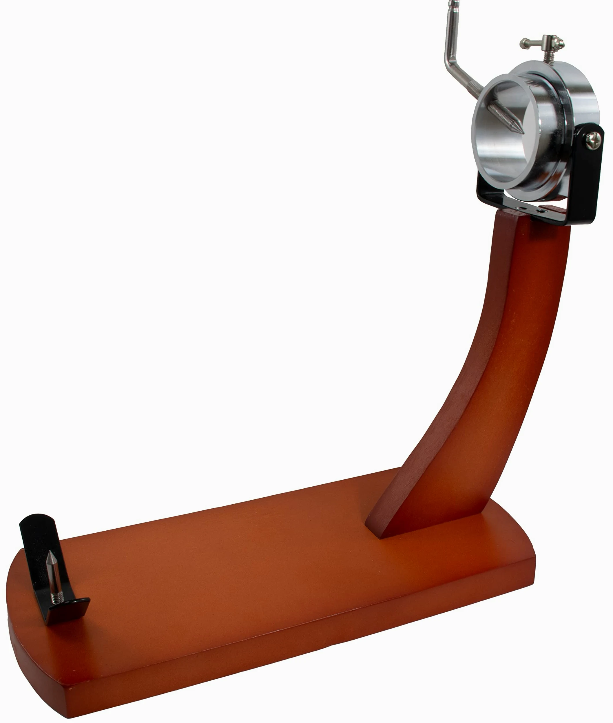 Fackelmann Support à Jambon Rotatif Professionnel pour Palette et Jambon, pin avec ferrures chromées, Couleur Bois Naturel, 36,5 x 16,5 x 37,5 cm, 1 unité