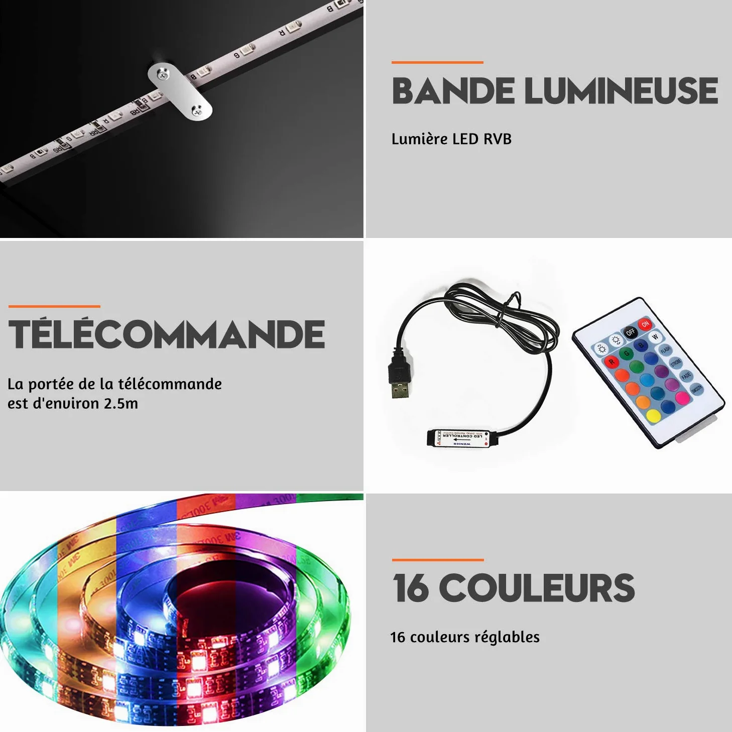 SIRHONA Meuble TV LED Noir, Banc TV 140x35x50.5cm, Éclairage LED RGB avec Couleur réglable, Capacité de Charge 40 kg, Convient pour Salon ou Chambre