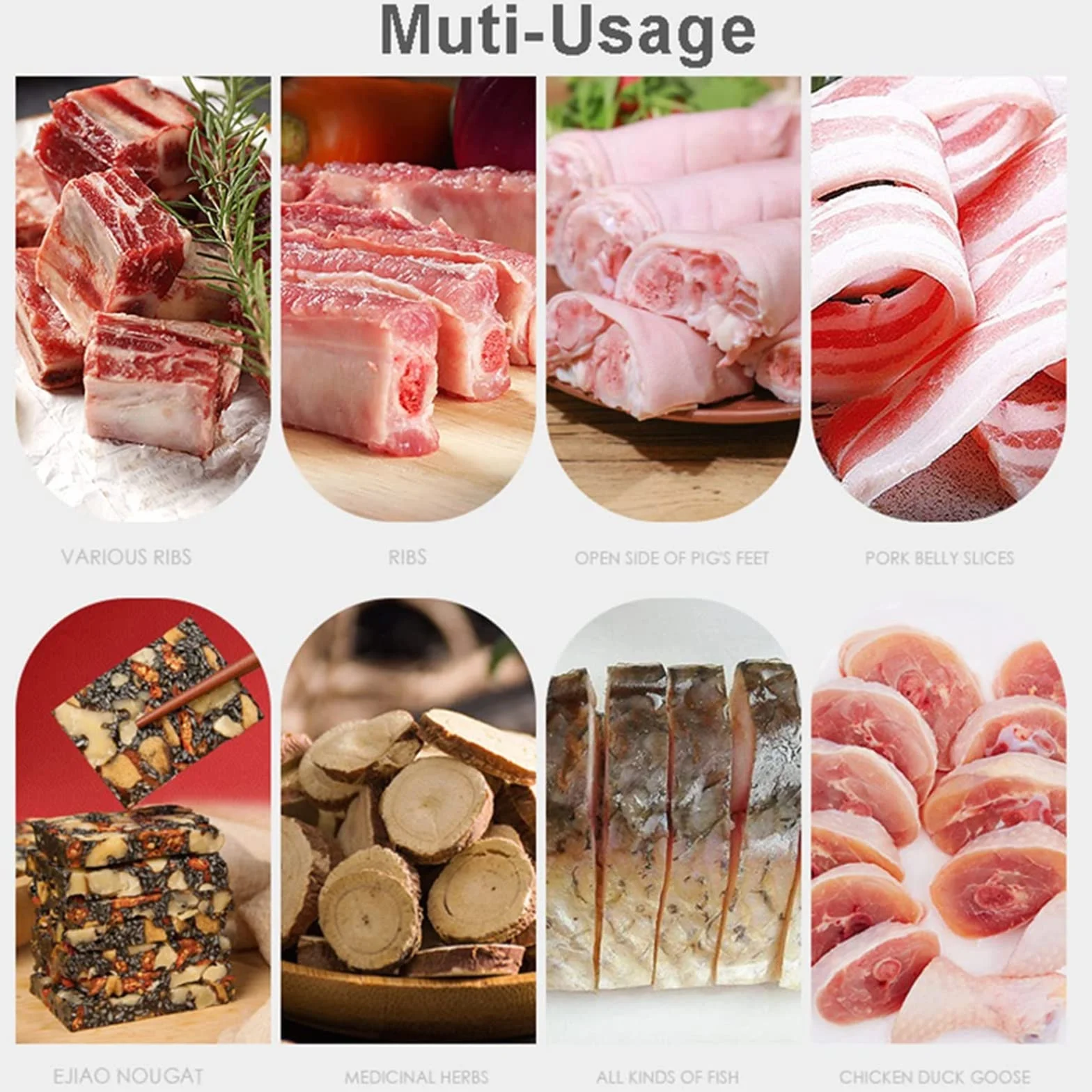Coupe-Viande Manuel En Os, Hachoir À Viande En Acier Inoxydable, Trancheuse Commerciale Domestique Pour Poisson, Poulet, Bœuf, Viande Congelée, Légumes Et Charcuterie