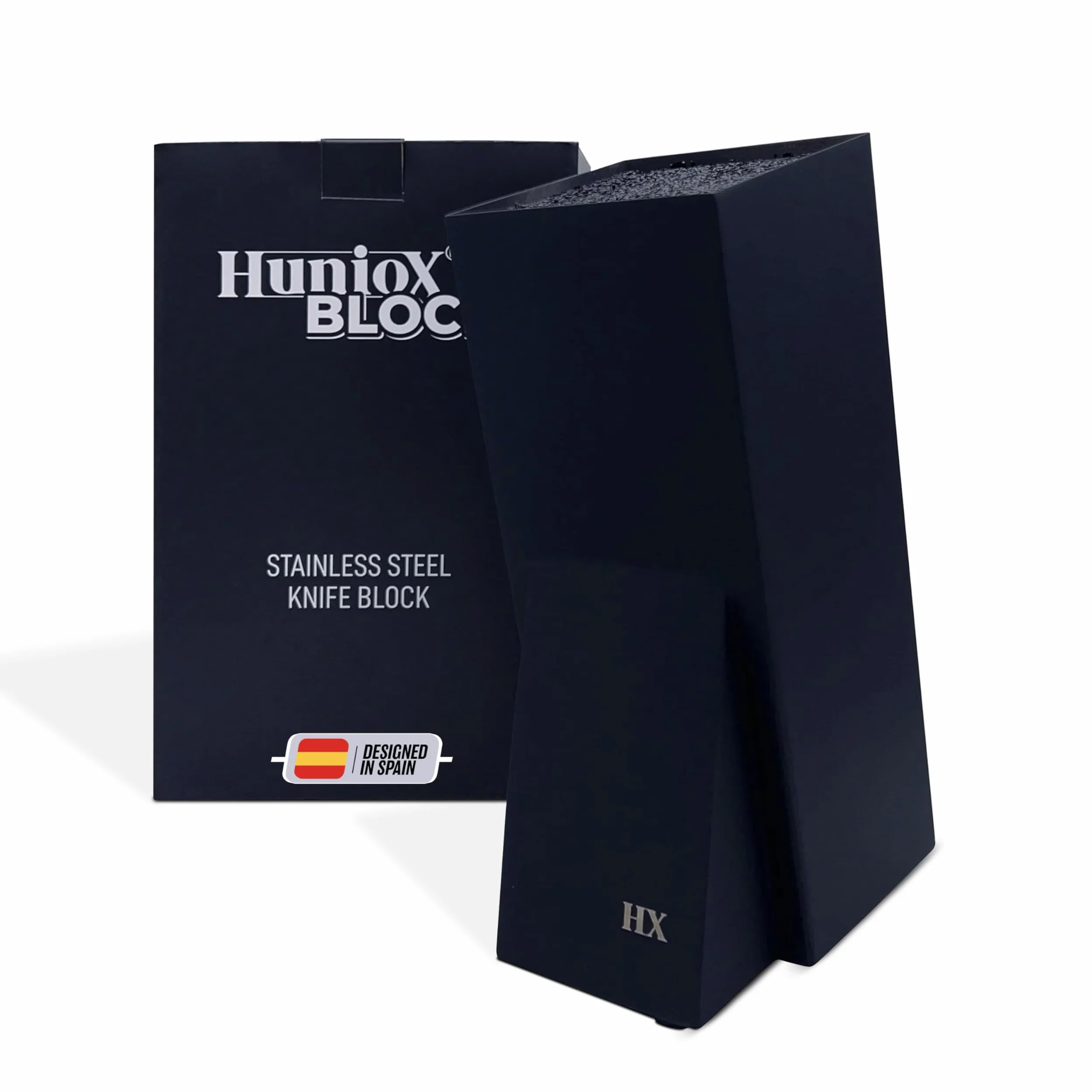 Block - Bloc Couteaux - Support Cuisine - Porte Couteaux - Bloc à Couteaux - Support Couteau - Rangement Couteaux Cuisine - Porte Couteaux de Cuisine - Support Couteau de Cuisine (Black)