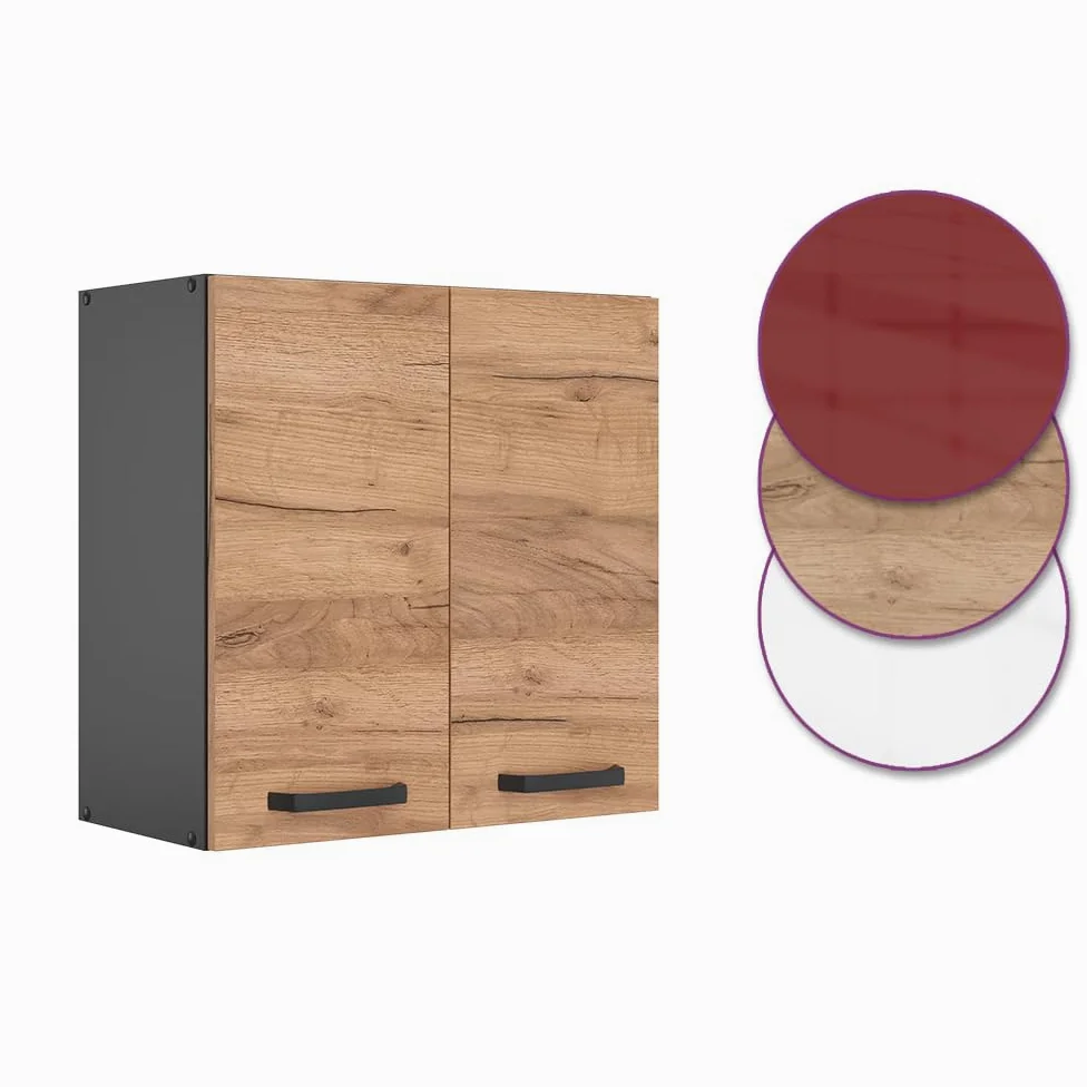 Vicco Elément Haut de Cuisine R-Line, Chêne de Force doré, 60cm, pour Une Combinaison Libre au Sein de systèmes de Cuisine modulaires