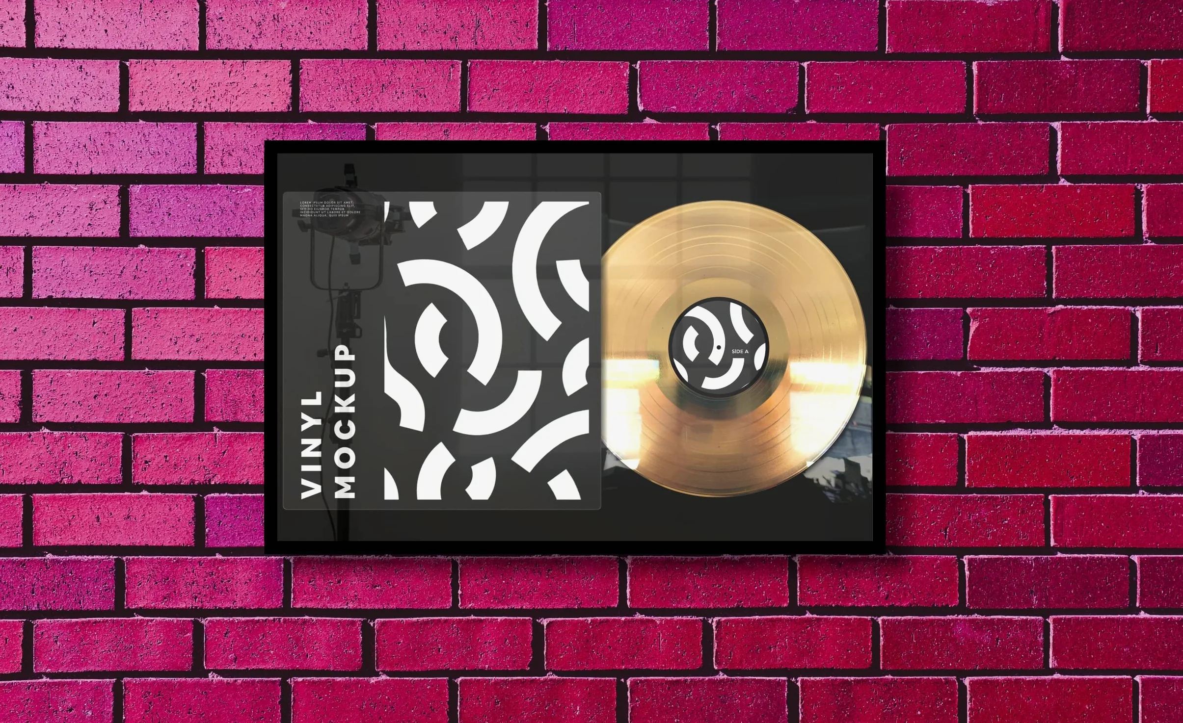 Disque d'or personnalisable encadré avec album cover - Idée cadeau pour musiciens, chanteurs, DJ, fabricants et fans (or)
