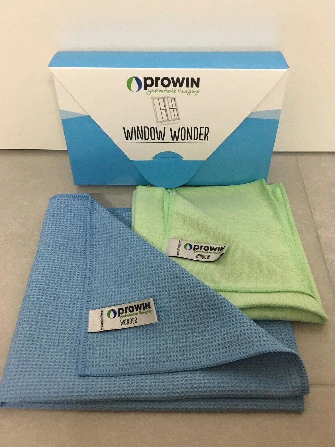 ProWIN Window Wonder - Set haute brillance, microfibre
