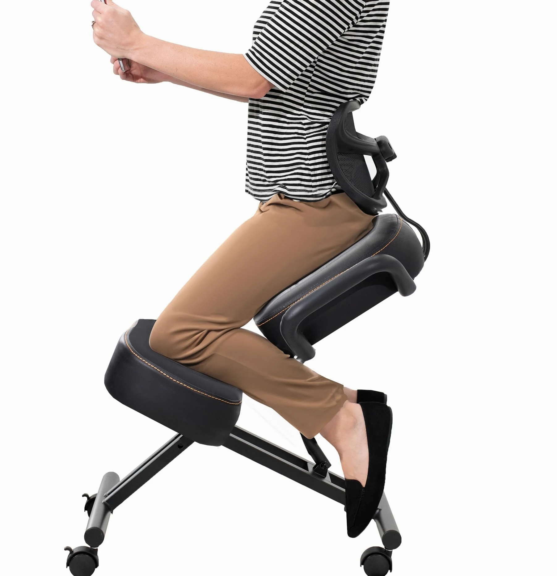 Fauteuil à genoux VIVO DRAGONN DN-CH, métal, noir, taille unique