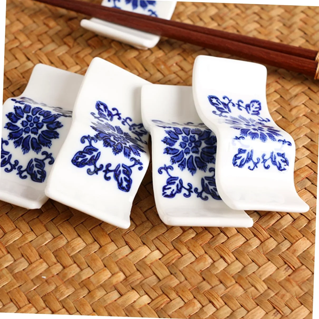 Repose-Baguettes, Supports à Baguettes en céramique Multicolores, pour Table de Restaurant ou de Mariage, Lot de 8, 8 x 3,5 x 1 cm
