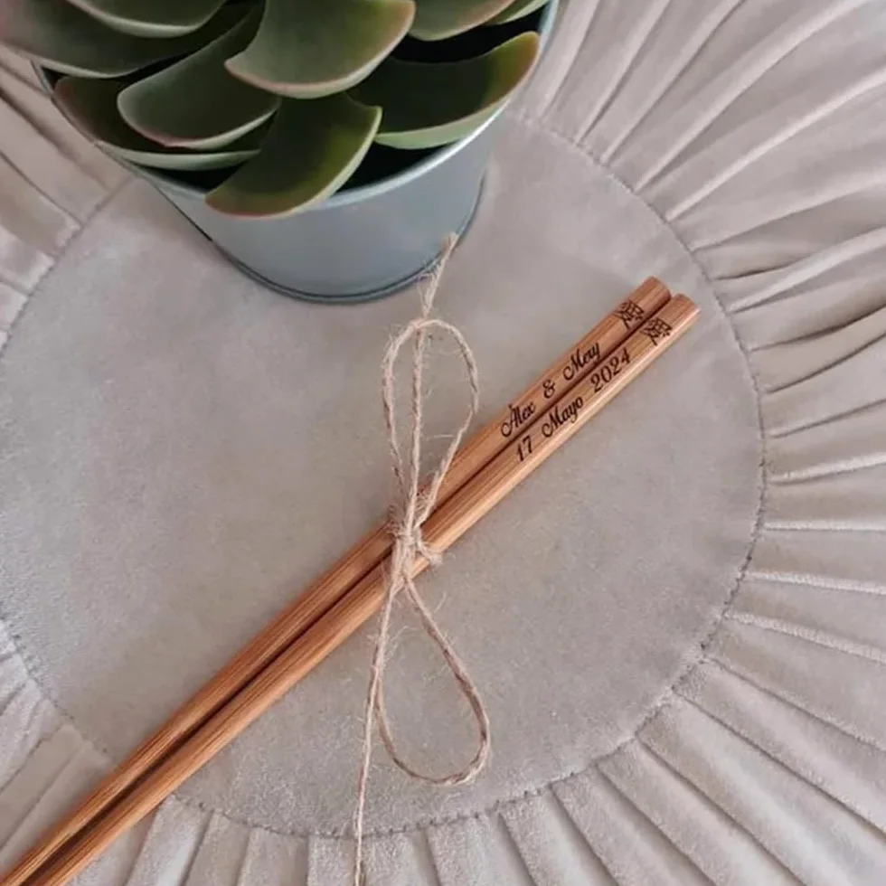 Lot de 50 baguettes personnalisées avec nom, lettrage personnalisé pour mariage, baguettes personnalisées