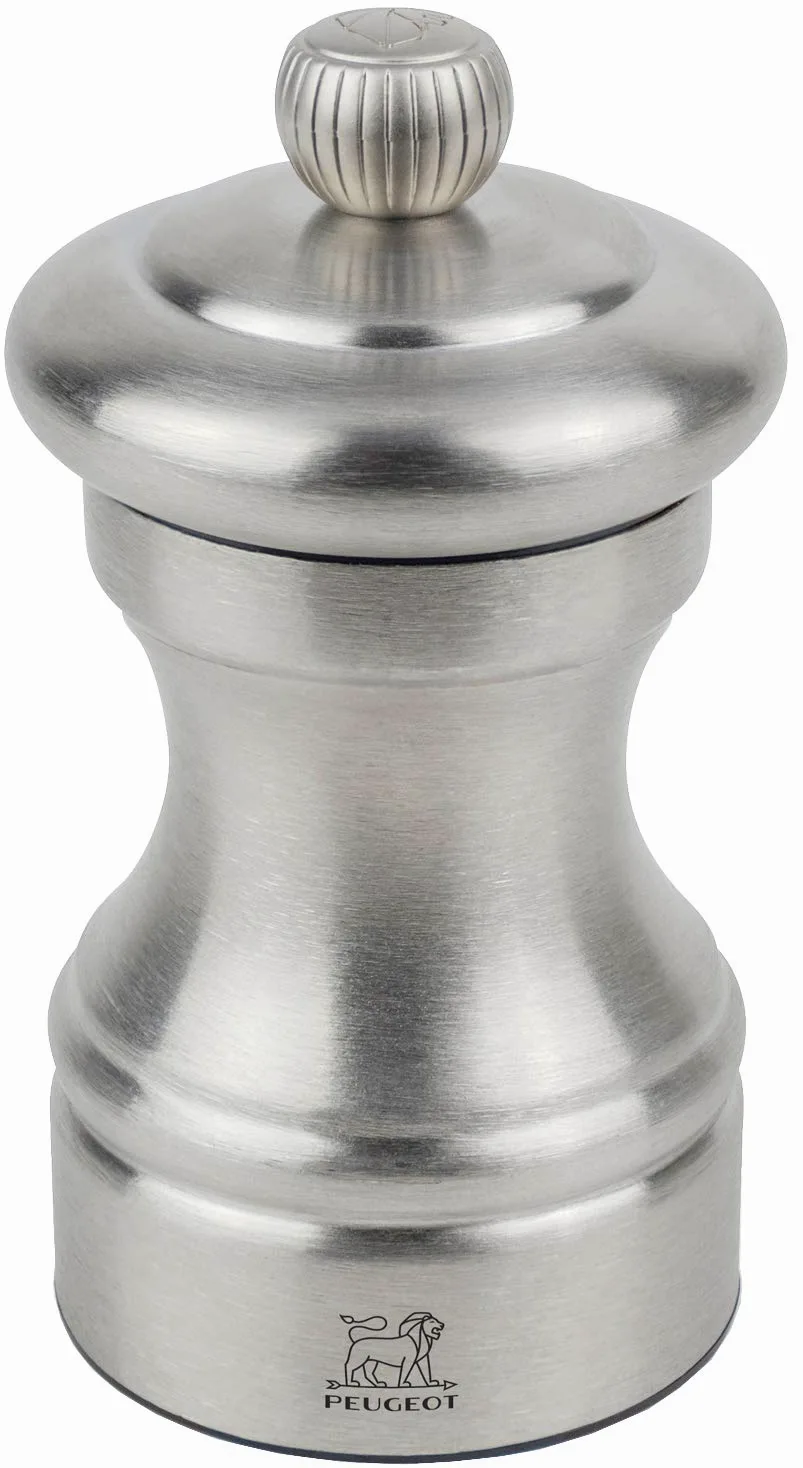 PEUGEOT - Moulin à Poivre Bistro Chef 10 cm - Réglage Classique - En Inox - Fabrication Française - Coloris Inox