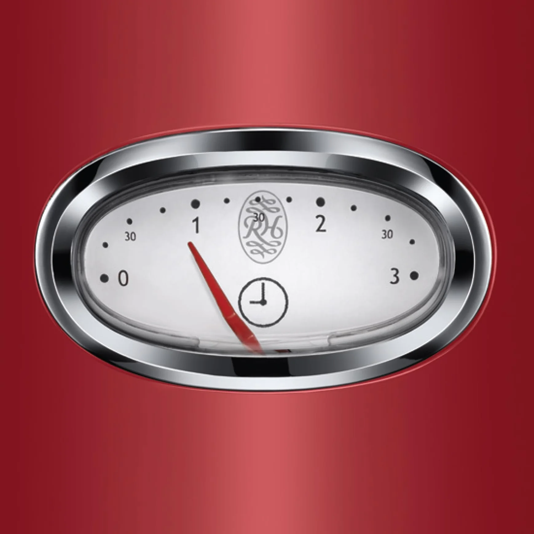 Russell Hobbs Grille Pain (Design Vintage Premium) Retro rouge (2 Tranches, 6 niveaux de brunnissage rapide, Fonction annulation, décongélation et réchauffage Viennoiserie, 1300W) Toaster 21680-56