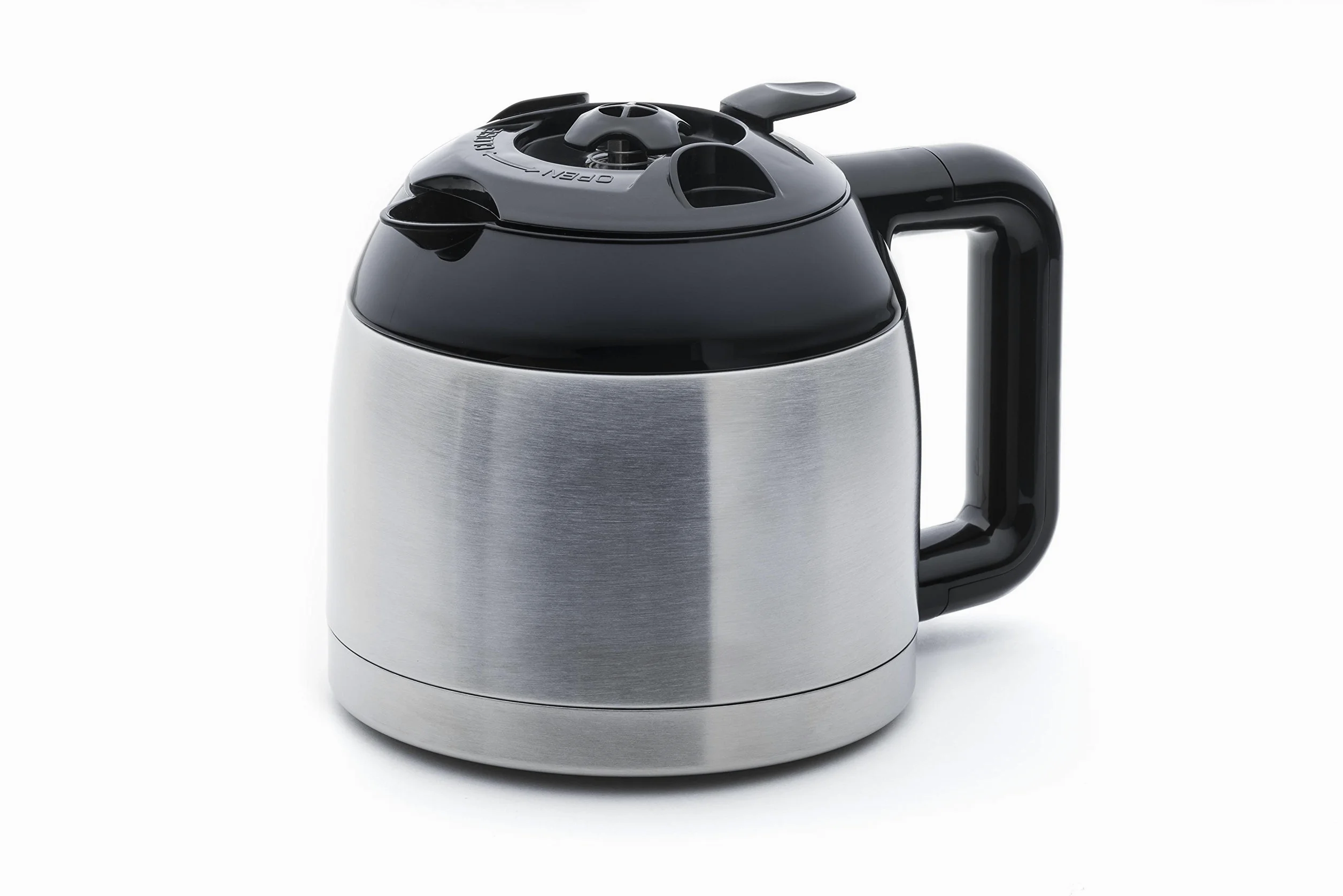 Senya cafetière électrique programmable Inox Hot Coffee, verseuse isotherme en acier inoxydable, fonction sélecteur d’arôme, maintien au chaud, 1,2L, 800W, SYBF-CM025