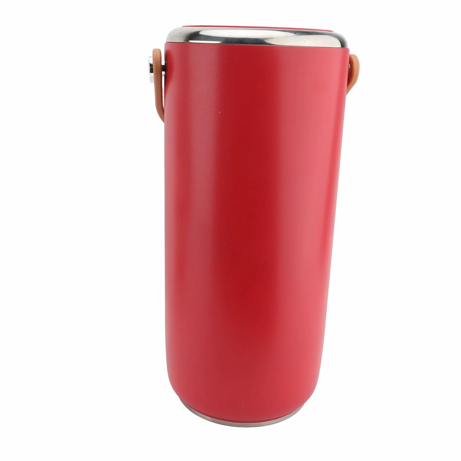 Pot Alimentaire isolé en Acier Inoxydable 3,4 L, Récipient (rouge) | Intérieur en Acier Inoxydable 304, Rétention de Chaleur de 6 à 8 Heures, Poignée Portable pour le Déjeuner, la Soupe et les