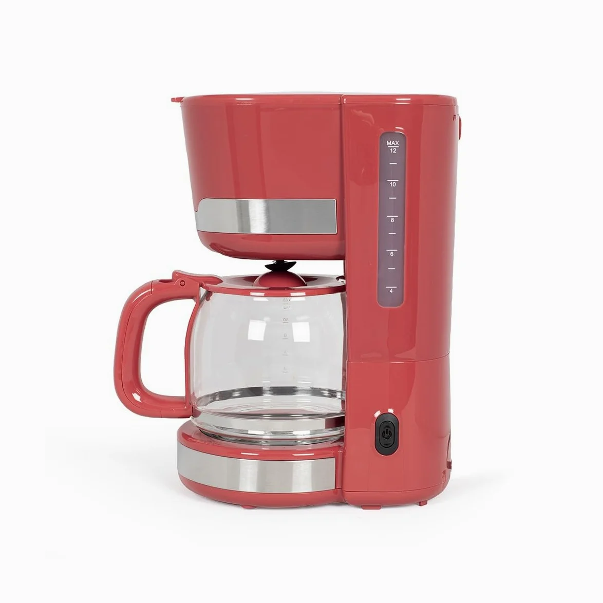 Livoo – Cafetière électrique DOD201 – capacité 14 tasses, 1000W, filtre réutilisable, maintien au chaud, système anti gouttes, couleur Rouge Chili