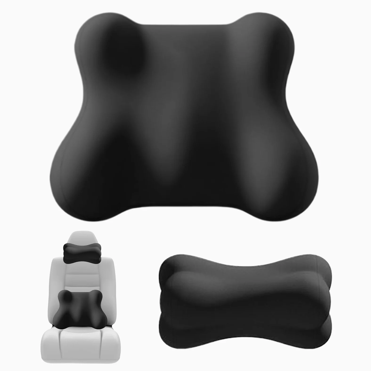 Appuie-Tête Pour Voiture Et Support Lombaire Accessoires De Conduite | Soutien Lombaire Et Cervical Pour Siège De Conduite Pour Conducteurs Chaise De Bureau Canapé Fauteuil Relax