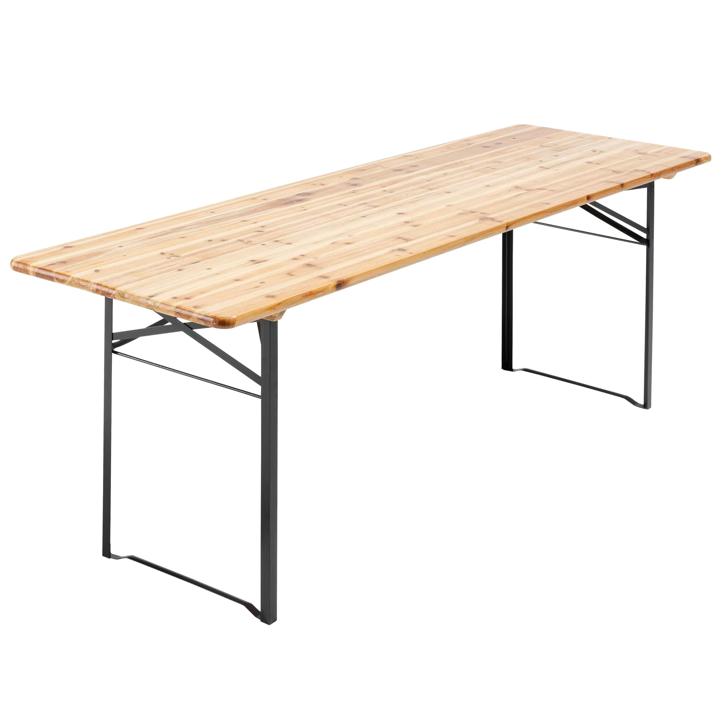 SET TABLE ET BANCS BOIS 220X70X76