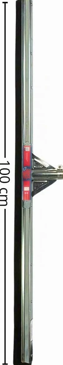 Raclette à Eau 100 cm, Raclette pour Sol Extérieur, Manche en Bois 150 cm, Terrasse Extérieure, Outil Professionnel pour Nettoyage, Usage Intensif