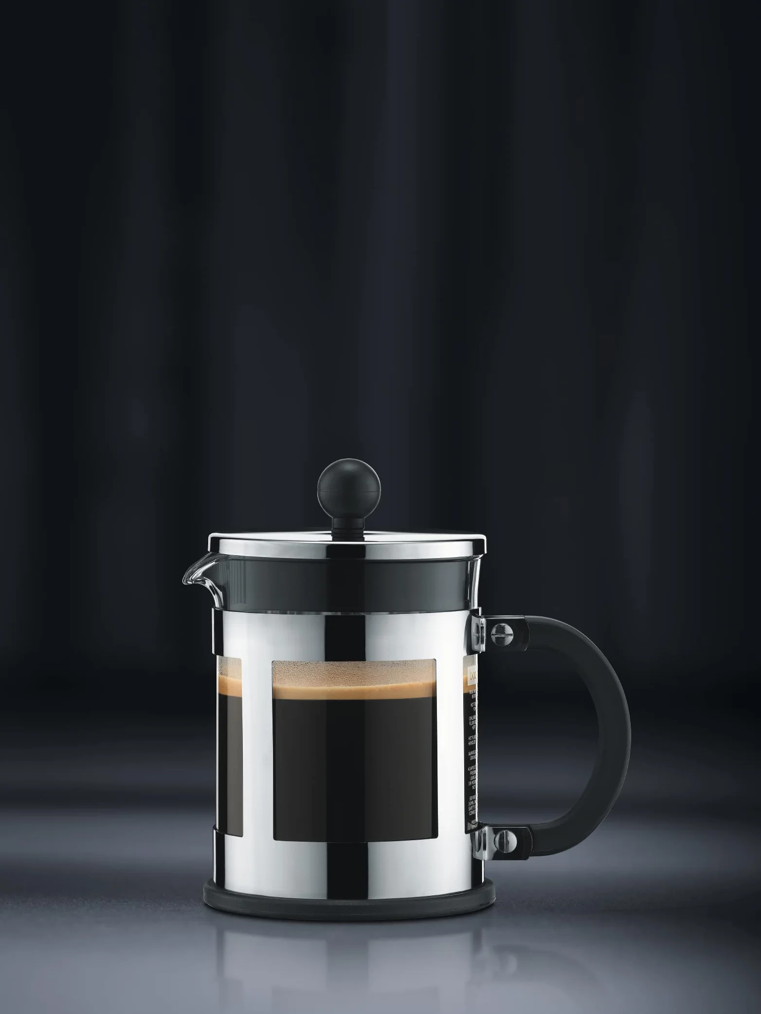 Bodum KENYA Cafetière à piston, 4 tasses, 0.5 l, acier inox