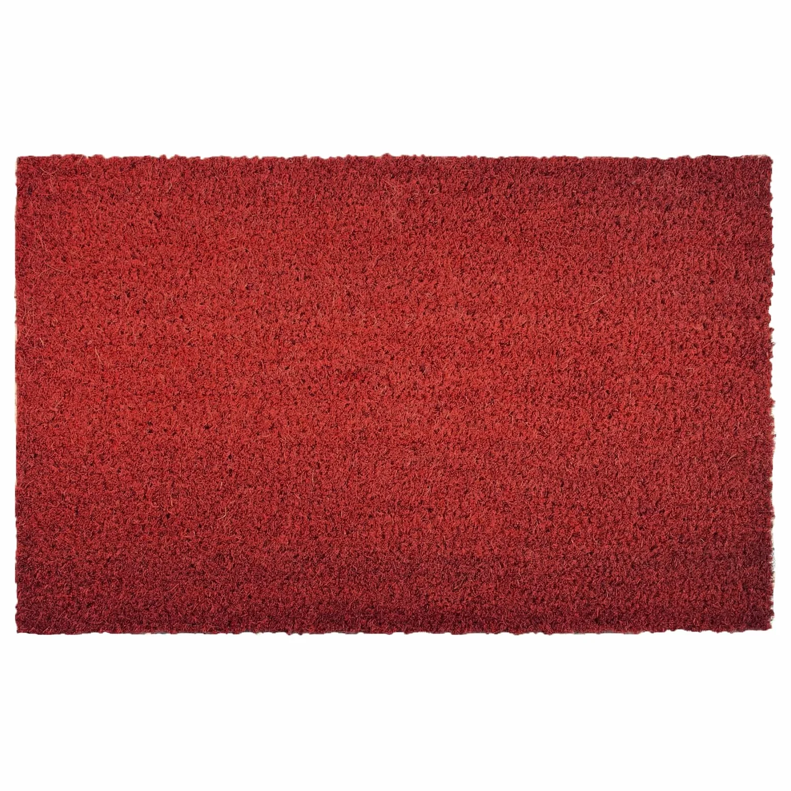 casa pura Paillasson d'entrée en Fibre de Coco Premium, Antidérapant, Tapis d'entrée Usage intensif, Tapis pour l'entrée Absorbant, Dense Velours Résistant (23 mm, 100 x 100 cm, Rouge)