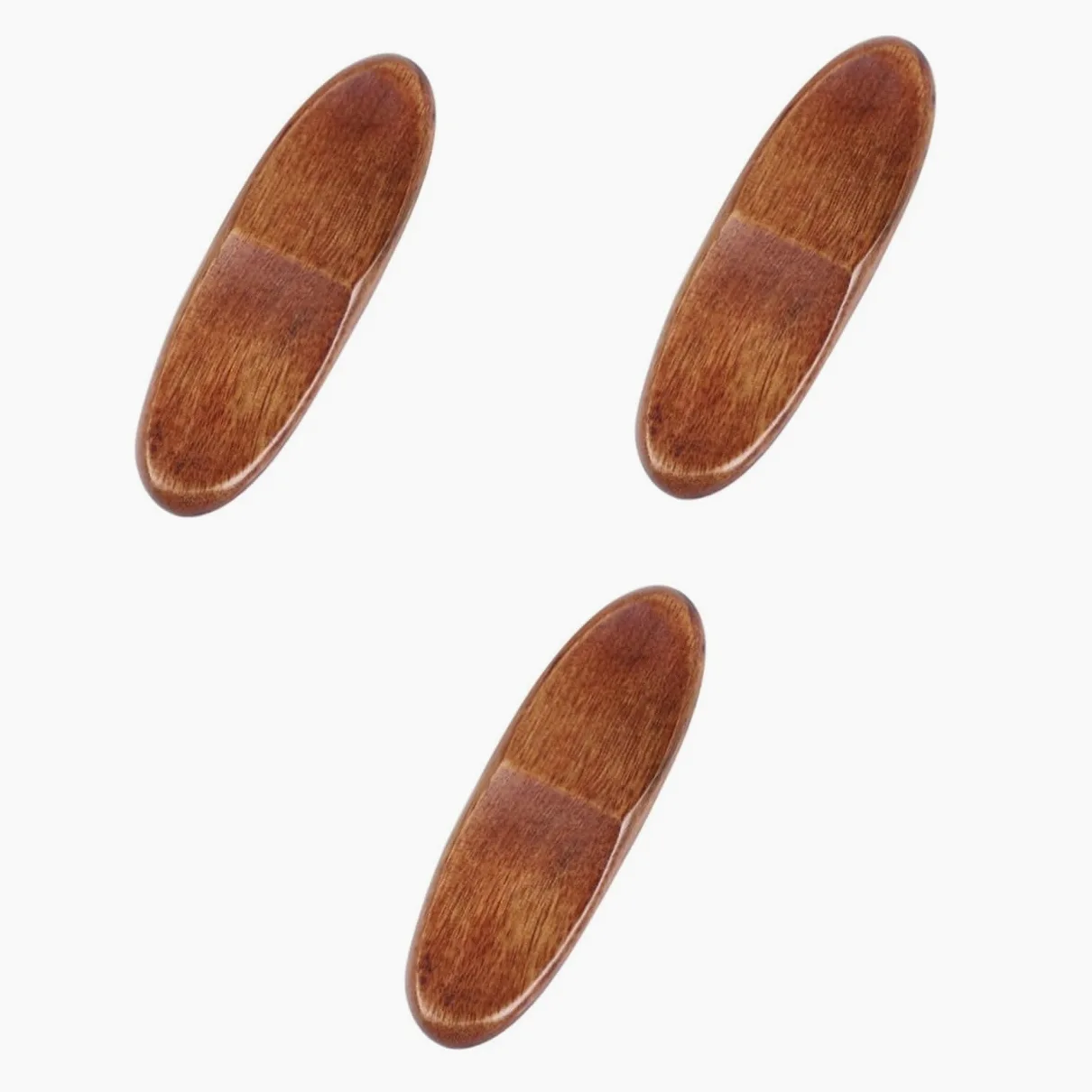 Repose-Baguettes, Supports pour Baguettes de Restaurant, Lot de 3, en Bois et pour ustensiles, 8,5 x 2,5 x 1 cm