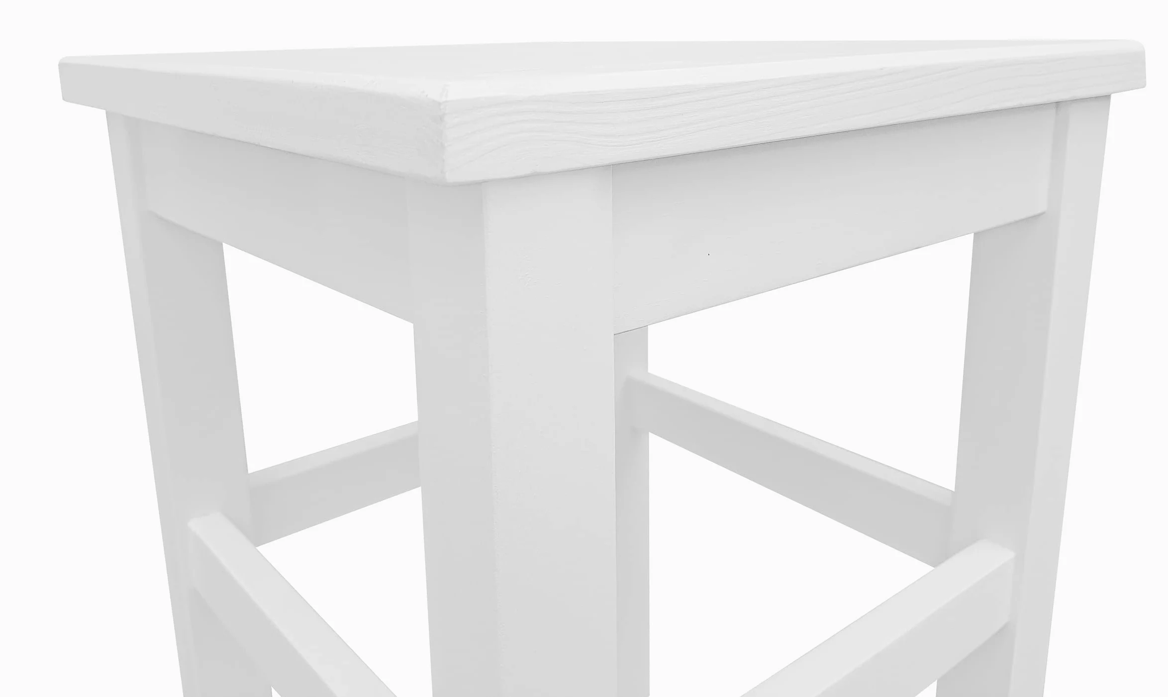 Erst-Holz Tabouret en Bois Massif sans Dossier en pin Massif Naturel ou Blanc V-90.71-41pin Blanc