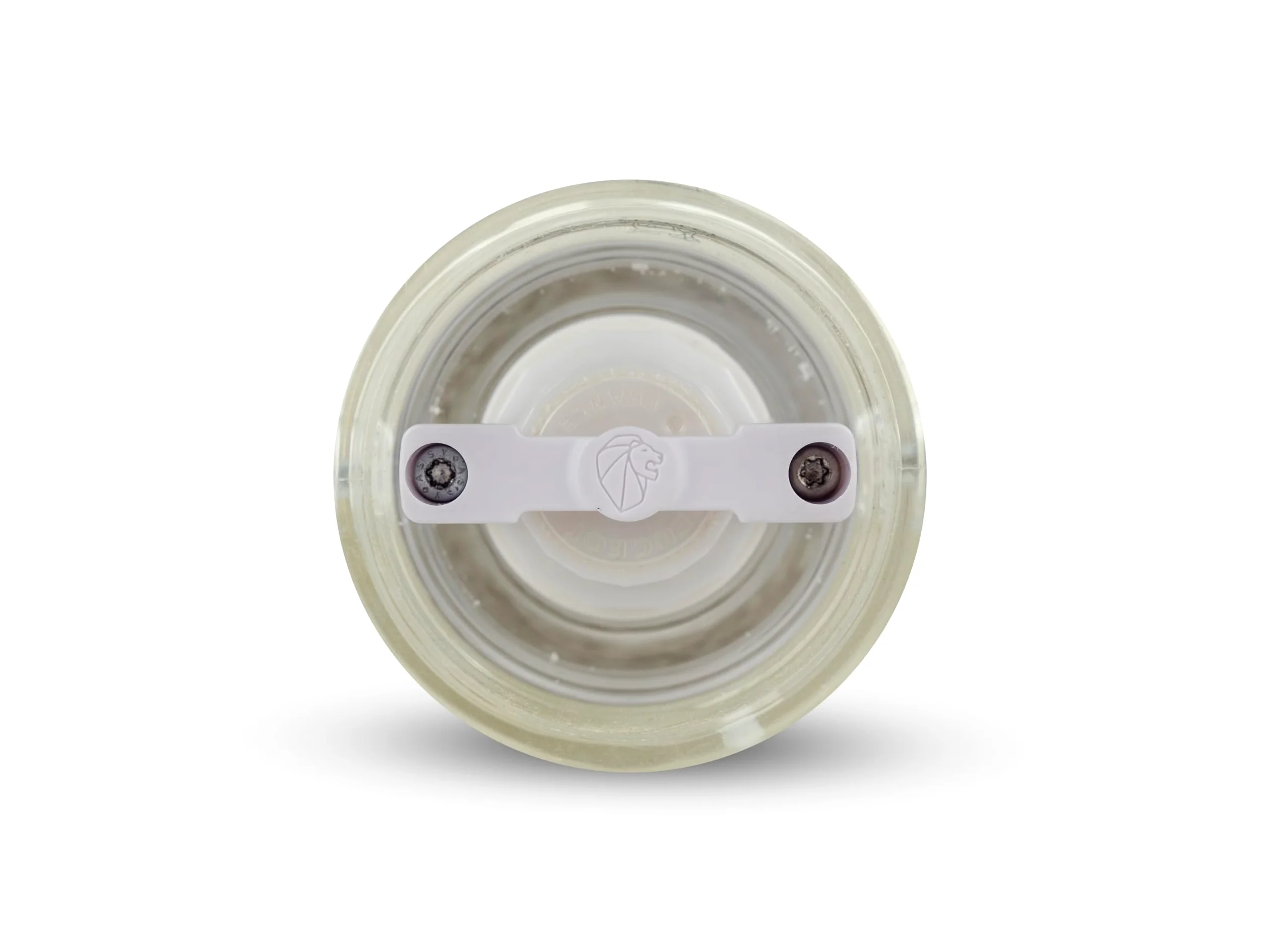 PEUGEOT - Moulin à Sel Humide Nancy 18 cm - Mécanisme Zirlion Spécial Sel Humide en Zircone avec Hélice de Brassage - Innovation Sel Glace - Corps Transparent en Acryl
