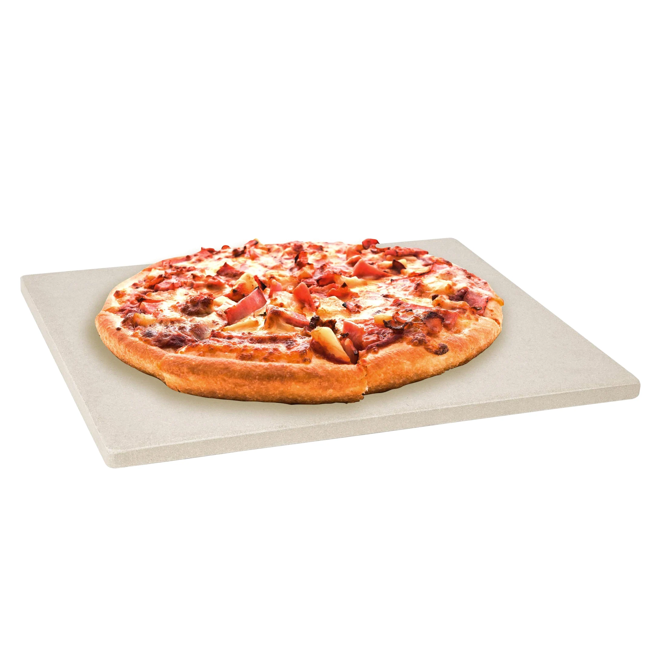 Levivo Pierre à pizza pour four & grill en cordiérite résistante à la chaleur, pour la cuisson de pizzas, tartes flambées, pain et autres, idéal pour la maison 30 x 38 x 1.5 cm