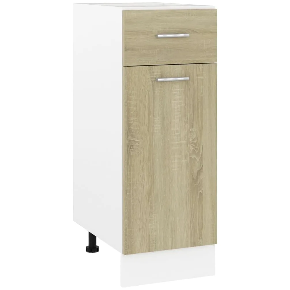 vidaXL Armoire à tiroirs inférieure Lyon Chêne Sonoma 30 x 46 x 81,5 cm Bois d'ingénierie