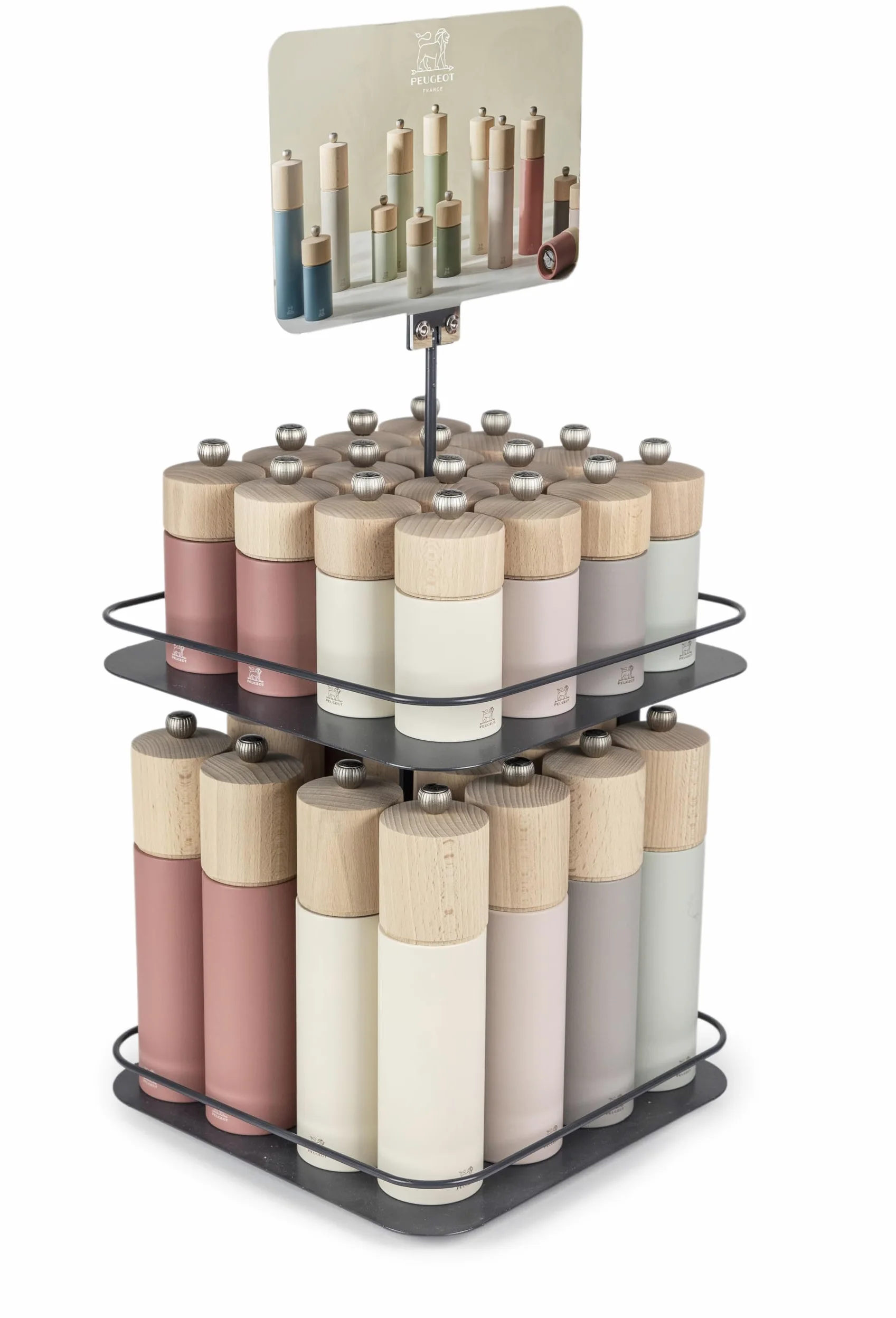PEUGEOT - Moulin à Sel Boreal 21 cm - Réglage Classique - Innovation Sel Glace, Mécanisme Zirlion -En Bois De Hêtre Labellisé PEFC - Fabrication Française - Coloris Vert Sauge