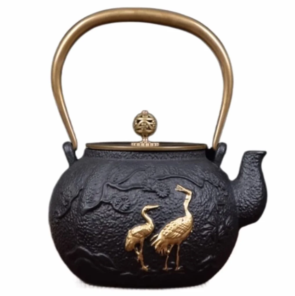 Theiere Teapot Théière en Fonte 1200 ML Théières en Fer Théière en Fer Pot en Cuivre Bouilloire ThéIère avec Infuseur