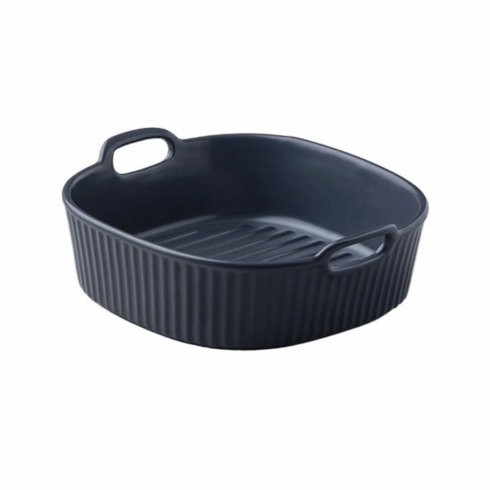 Plat de cuisson carré pour fromage, riz, four à micro-ondes, plat de cuisson en céramique, bol de cuisson à double oreille, plat de cuisson, plat à rôtir