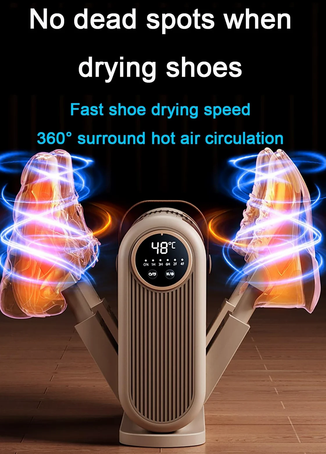 Sèche-Gants Et Chauffe-Bottes avec Minuterie Intelligente, Séchage À L'air Chaud À 360° for Chaussures Mouillées, Séchage Rapide for Chapeaux, Chaussettes Et Gants