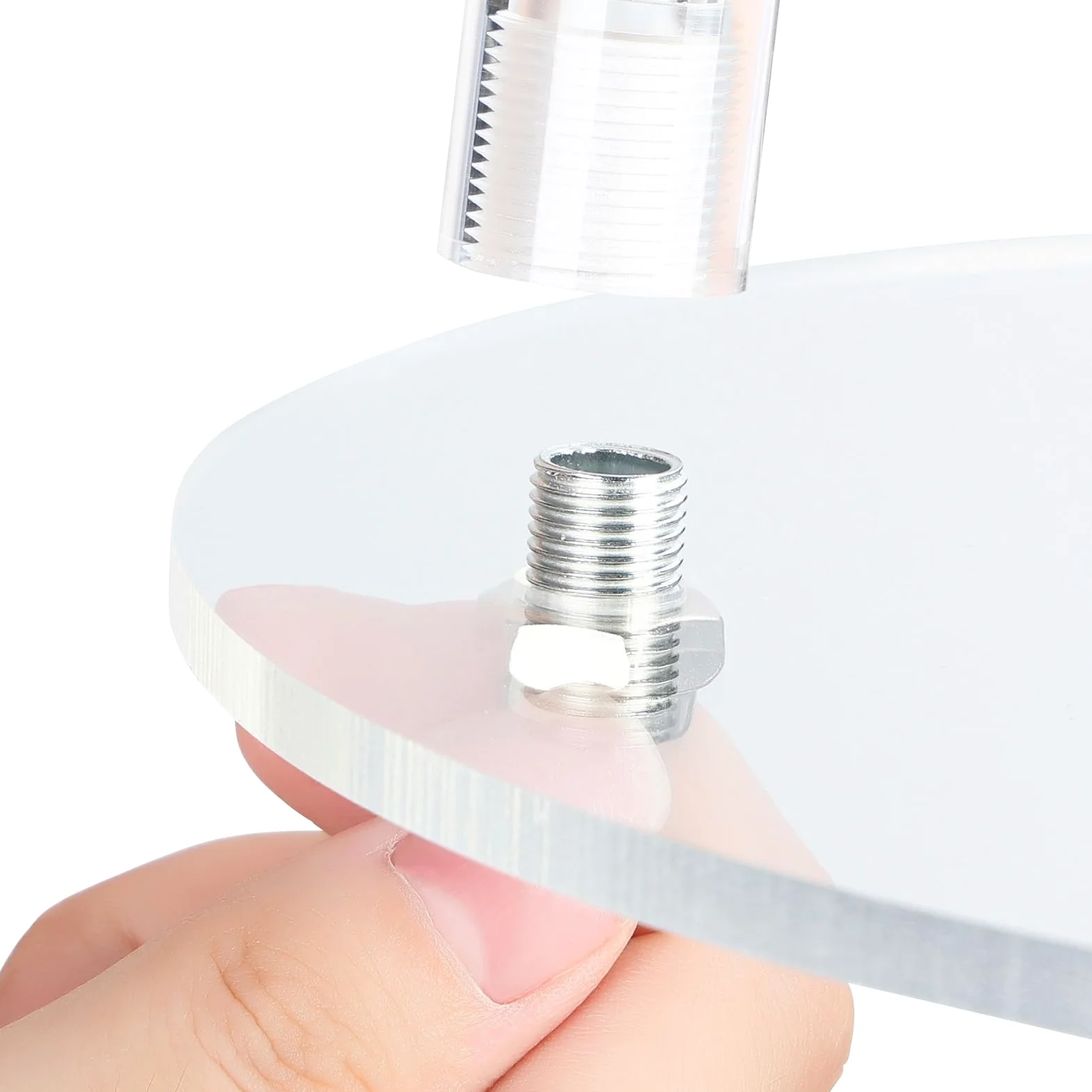 Lot de 4 Centres de Table Candélabres à 5 Bras | Abat-Jour en Acrylique, Pour Bougies LED, Pour Mariages et Dîners, Événements Spéciaux