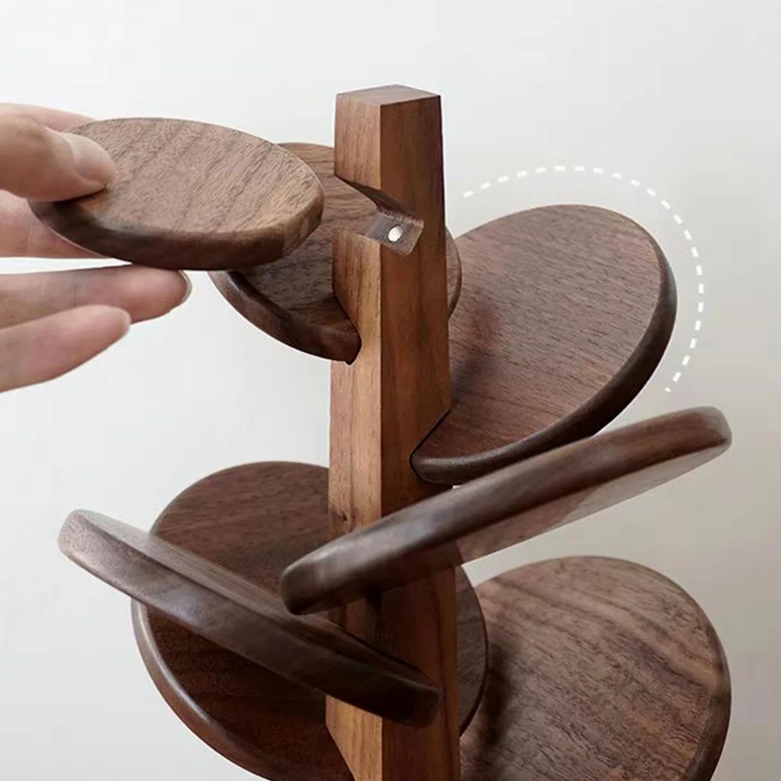 Set de Dessous-de-plat en Forme d'Arbre 8 Pièces Sous Verre avec Support | Sous Verre pour Boissons pour Cuisine Table Comptoir Salle à Manger Salon Plats Chauds Casserole Poêle Bol Théière