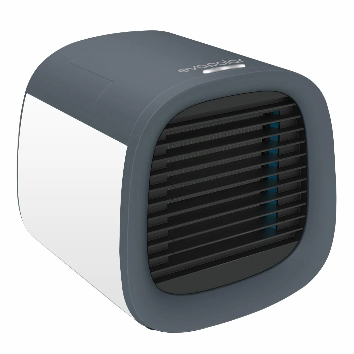 Evapolar evaCHILL Rafraichisseur d’Air Humidificateur Personnel à Évaporation - Ventilateur Portable Silencieux pour Maison, Bureau, Voyage - Connectique USB et Lumière LED Intégrée - Gris Small