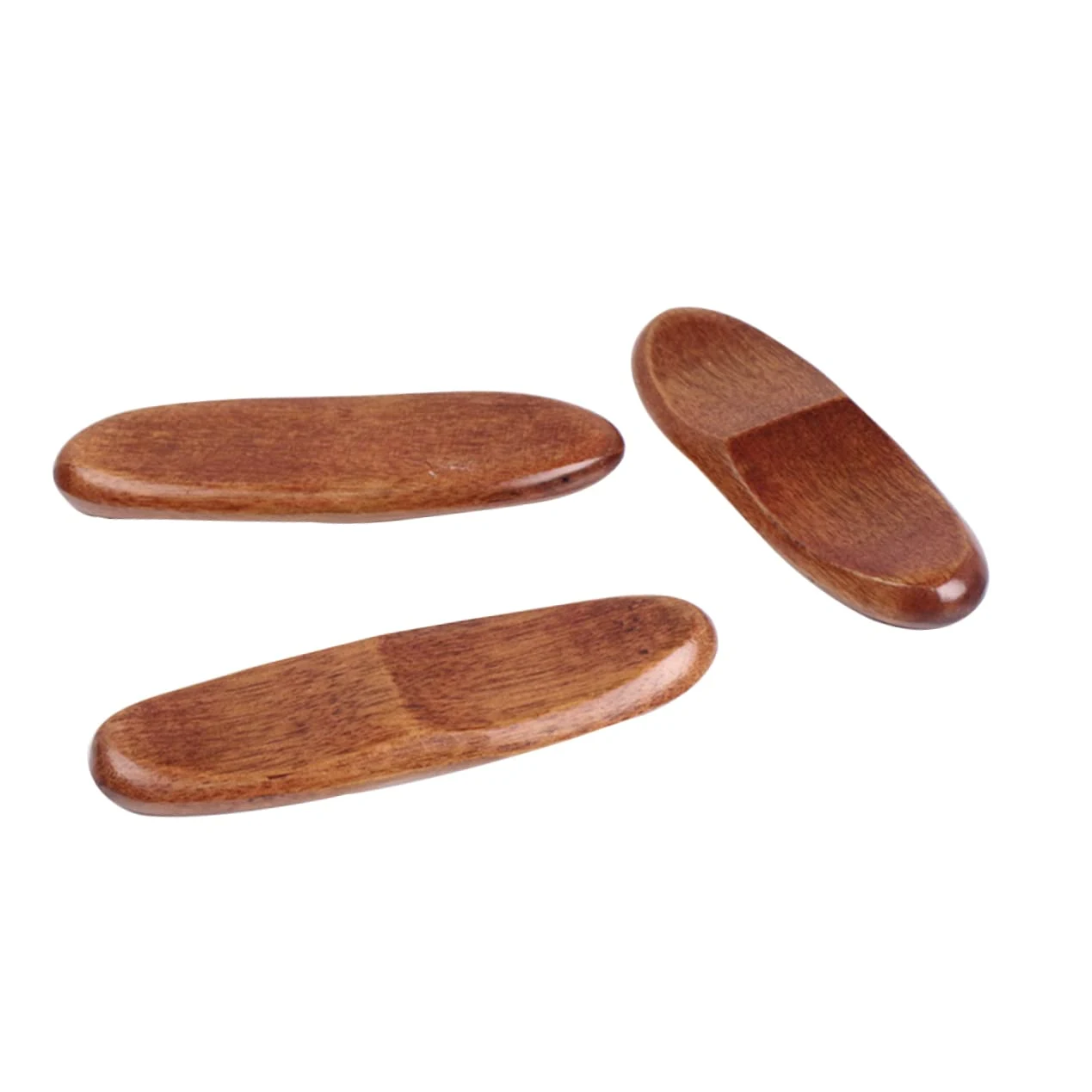 Repose-Baguettes, Supports pour Baguettes de Restaurant, Lot de 3, en Bois et pour ustensiles, 8,5 x 2,5 x 1 cm