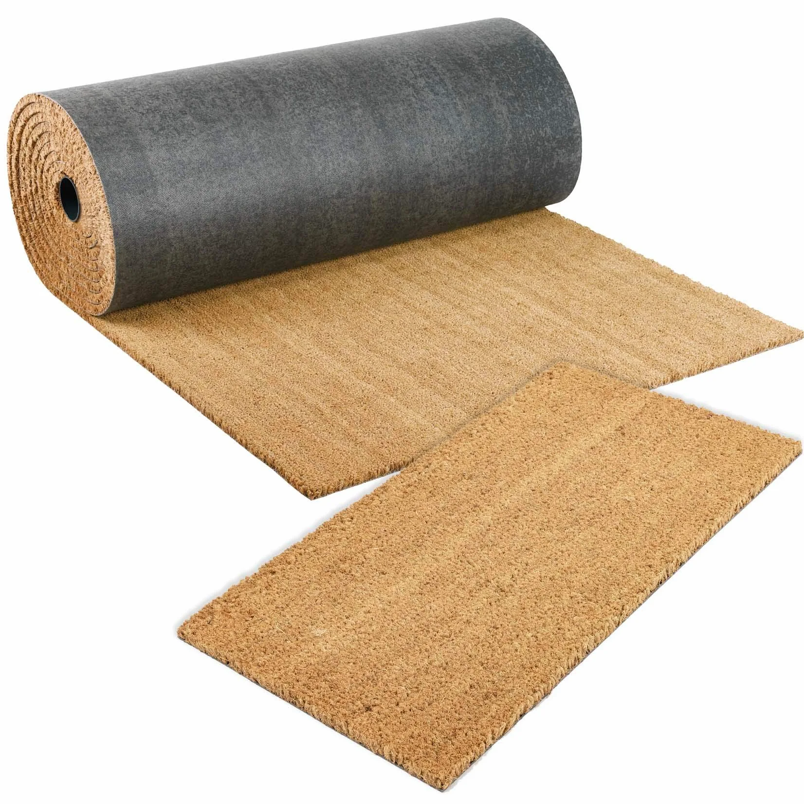 ANRO Paillasson/tapis en fibre de coco, gratte-pieds, plusieurs tailles et hauteurs, produit naturel, épaisseur : 26 mm, dimensions : 110 x 100 cm