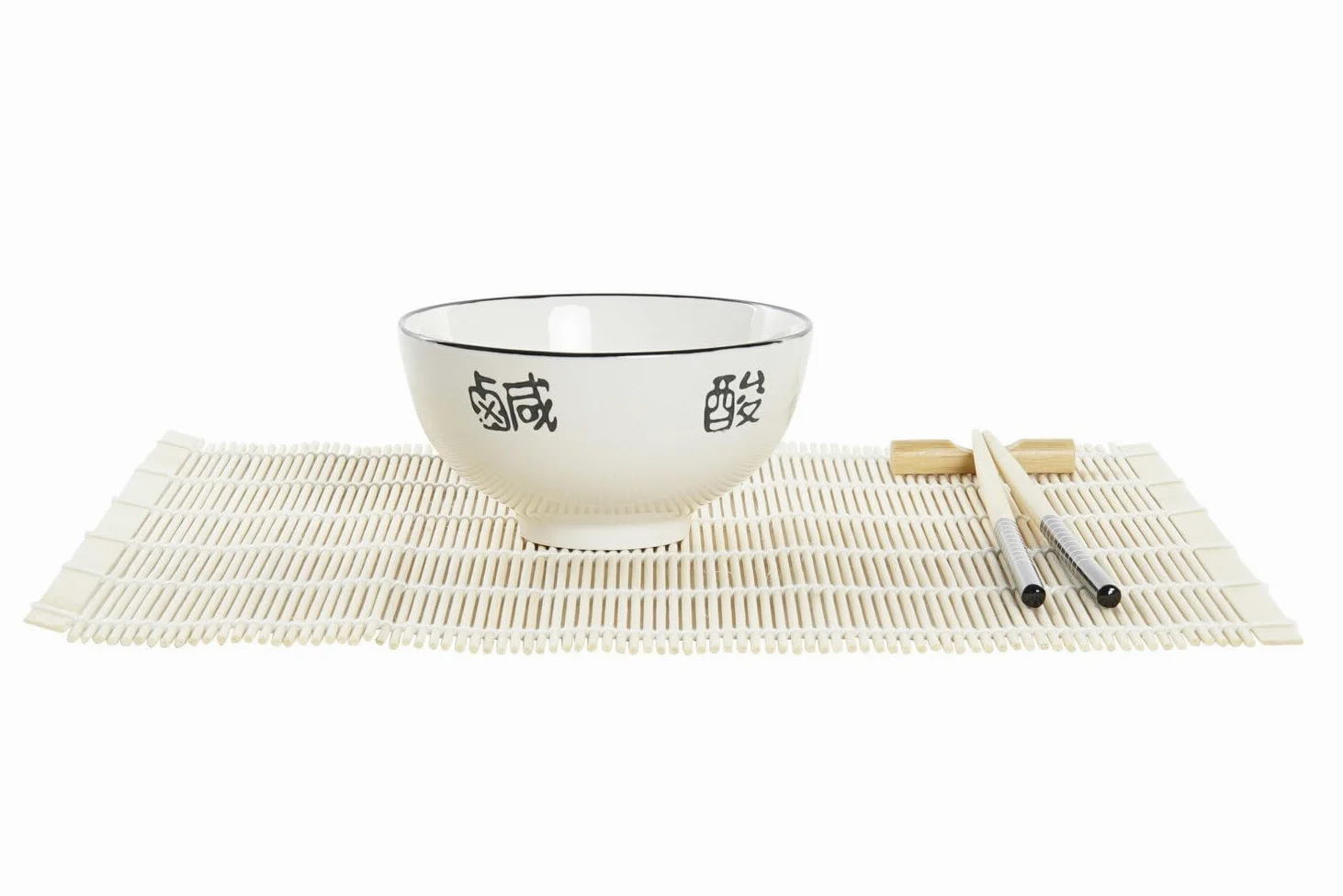 SUSHI SET 16 BAMBU GRES 14,5X14,5X31 BLANCO