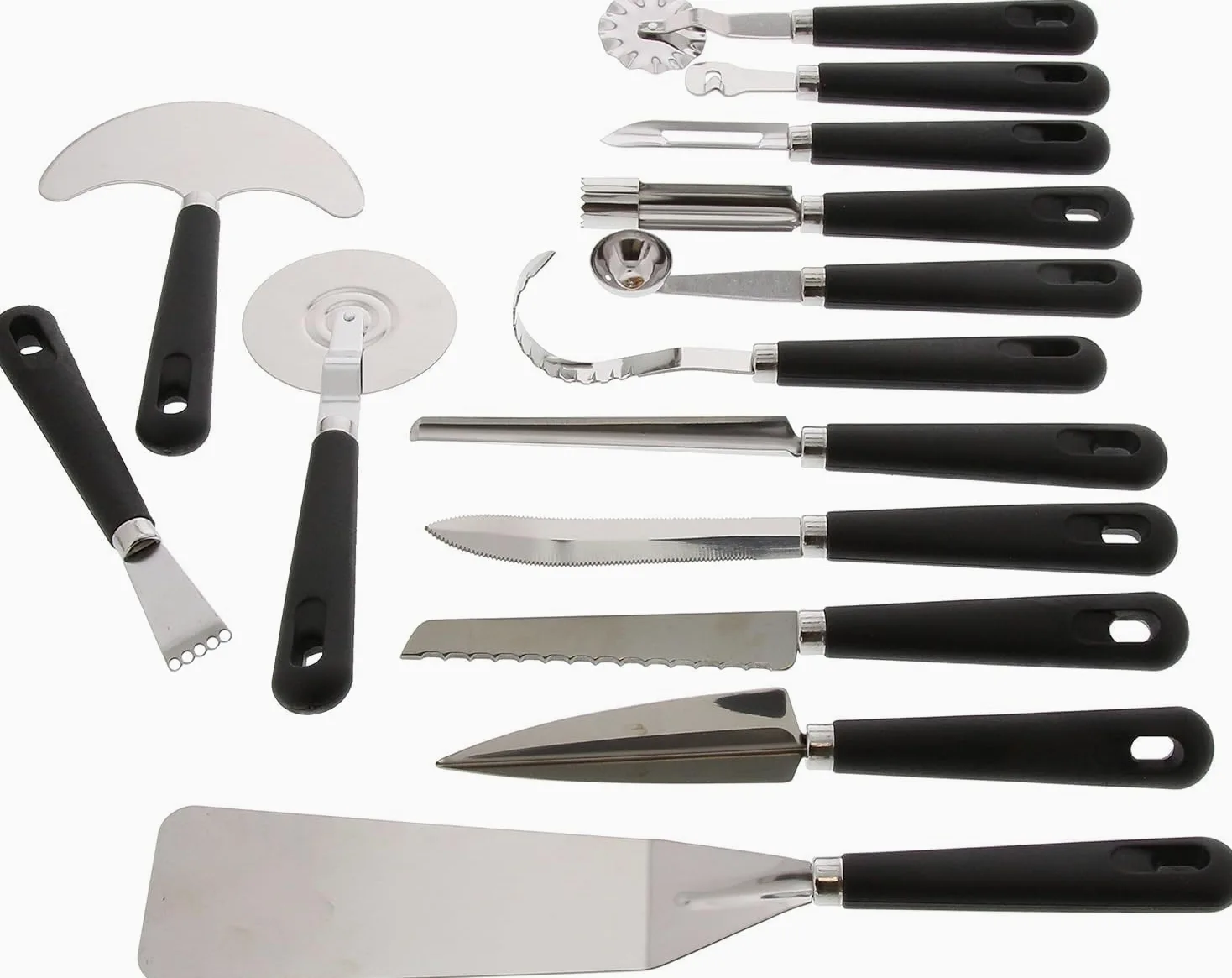 Pradel Excellence - 31123 - Mallette Couteaux de Cuisinier 23 Pièces - Lames Inox - Manches Polypropylène et ABS - Compatibles Lave-Vaisselle - Mallette Rangement - Style Unique - 50 x 28 cm