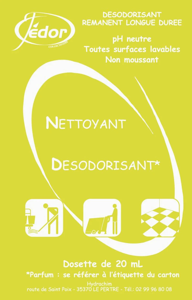 Dosettes 2D Parfum Citron Vert Carton de 250