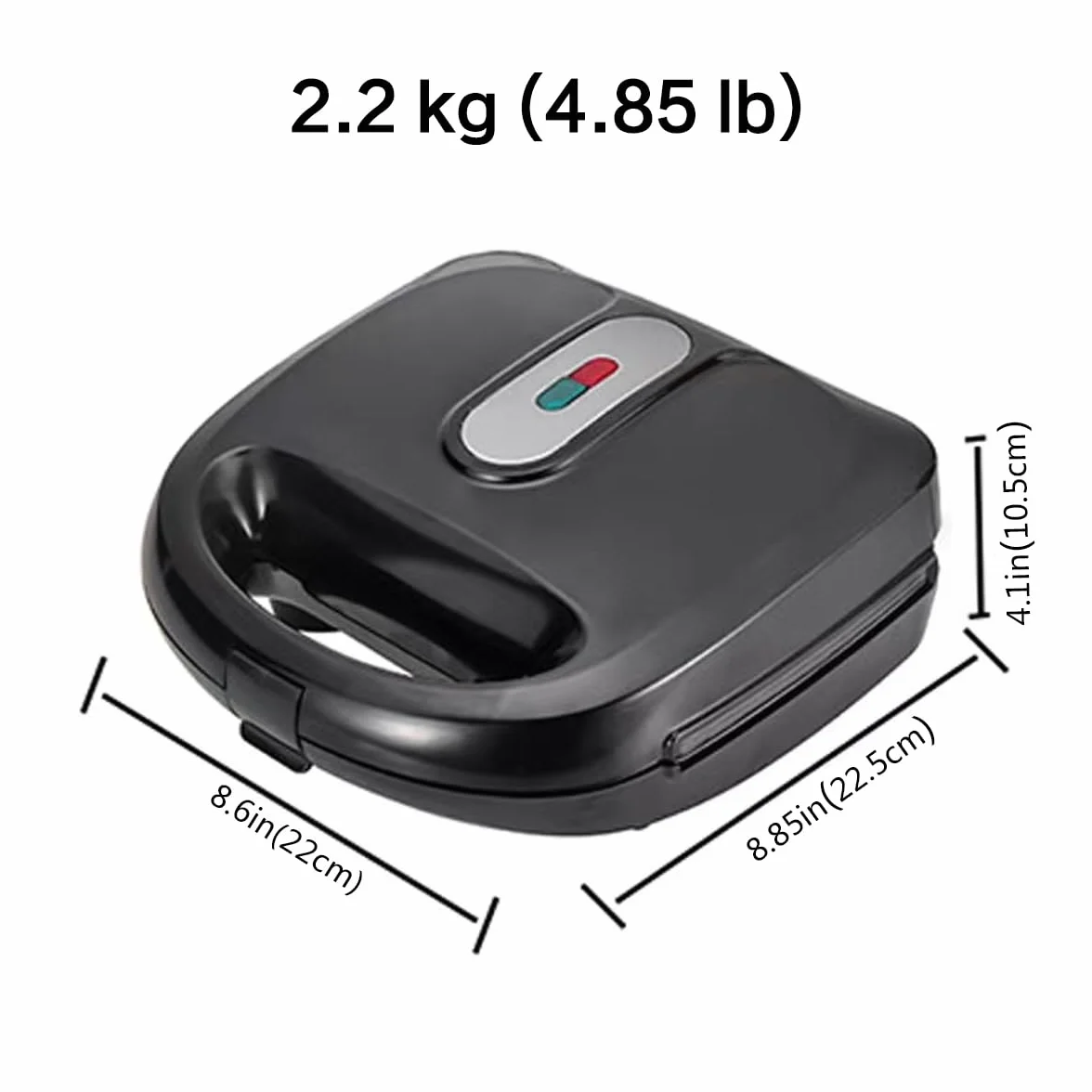 Donut Maker 3 en 1 gaufre électrique sandwich machine panini Press grill iron set avec 3 interchangeables amovibles feuilles antiadhésives