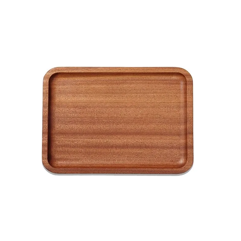 Plateau De Cafétéria Plateau en Bois De Style Japonais Plateau À Gâteau Rectangulaire en Bois Plateau À Thé pour Poêle Plateau À Steak en Bois Massif Plateau De Service P,G