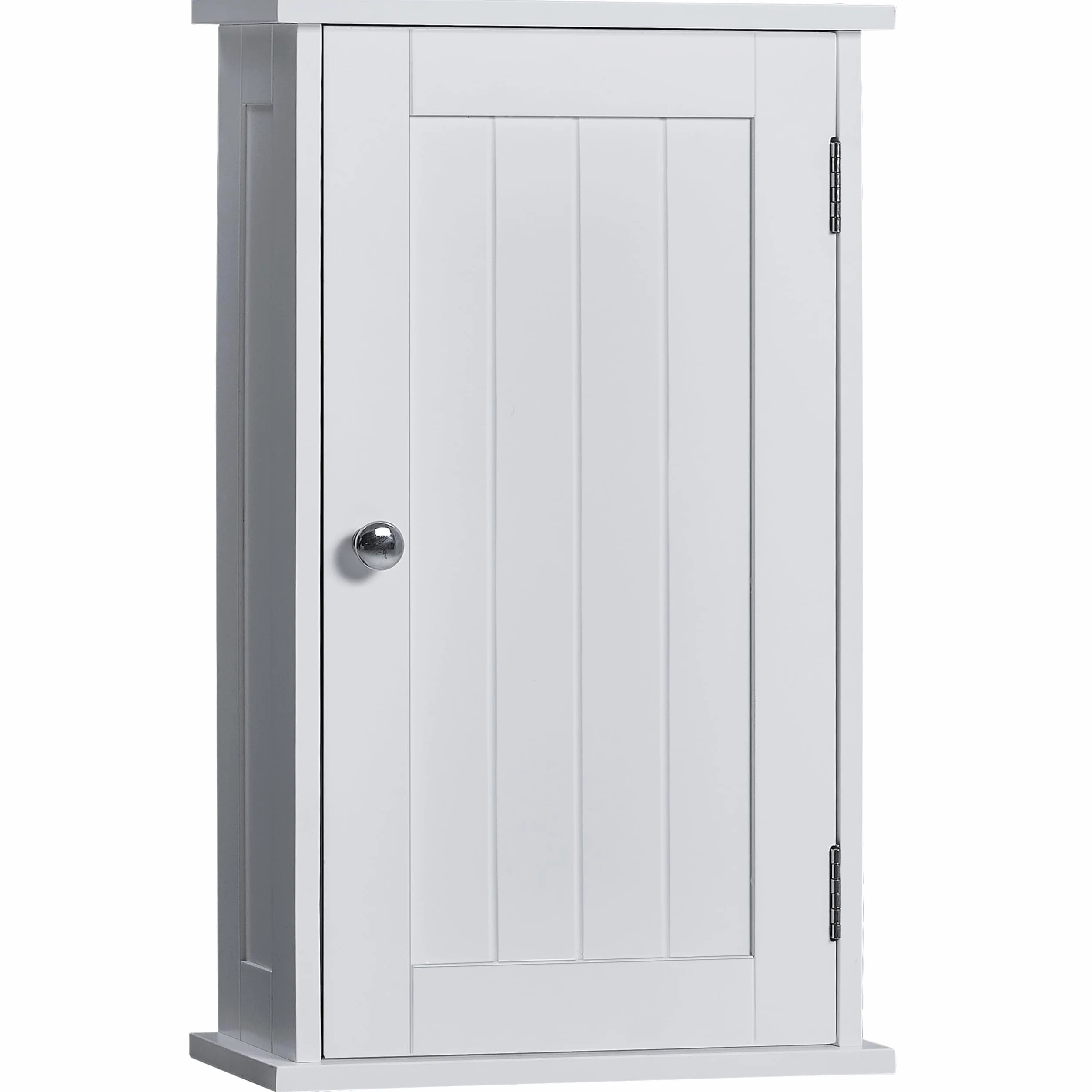 Bath Vida Priano Armoire Murale de Salle de Bain – Armoire Blanche à Porte Unique avec Étagère Intérieure, Rangement Mural Gain de Place – H 50 x L 30 x P 14 cm