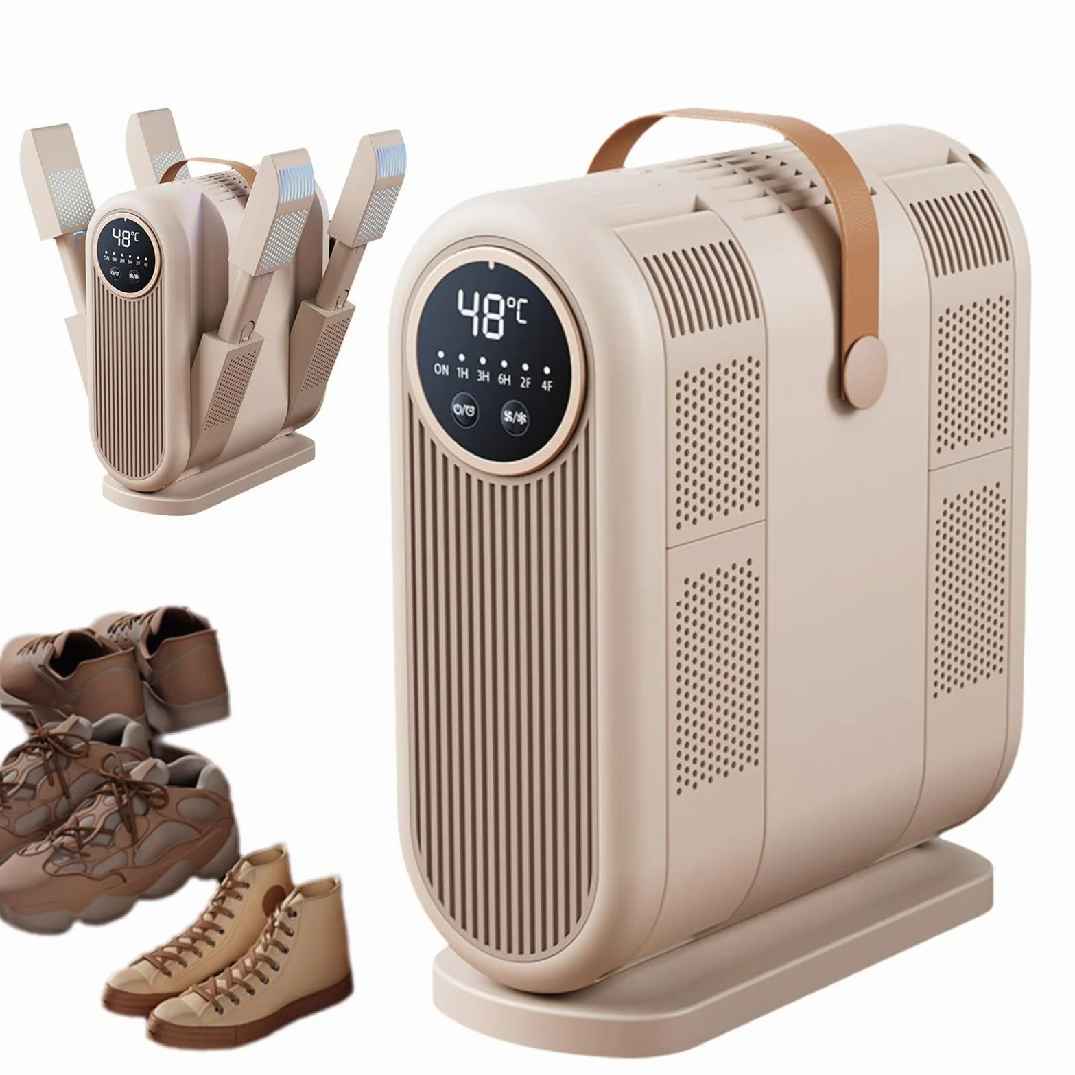 Sèche-Gants Et Chauffe-Bottes avec Minuterie Intelligente, Séchage À L'air Chaud À 360° for Chaussures Mouillées, Séchage Rapide for Chapeaux, Chaussettes Et Gants